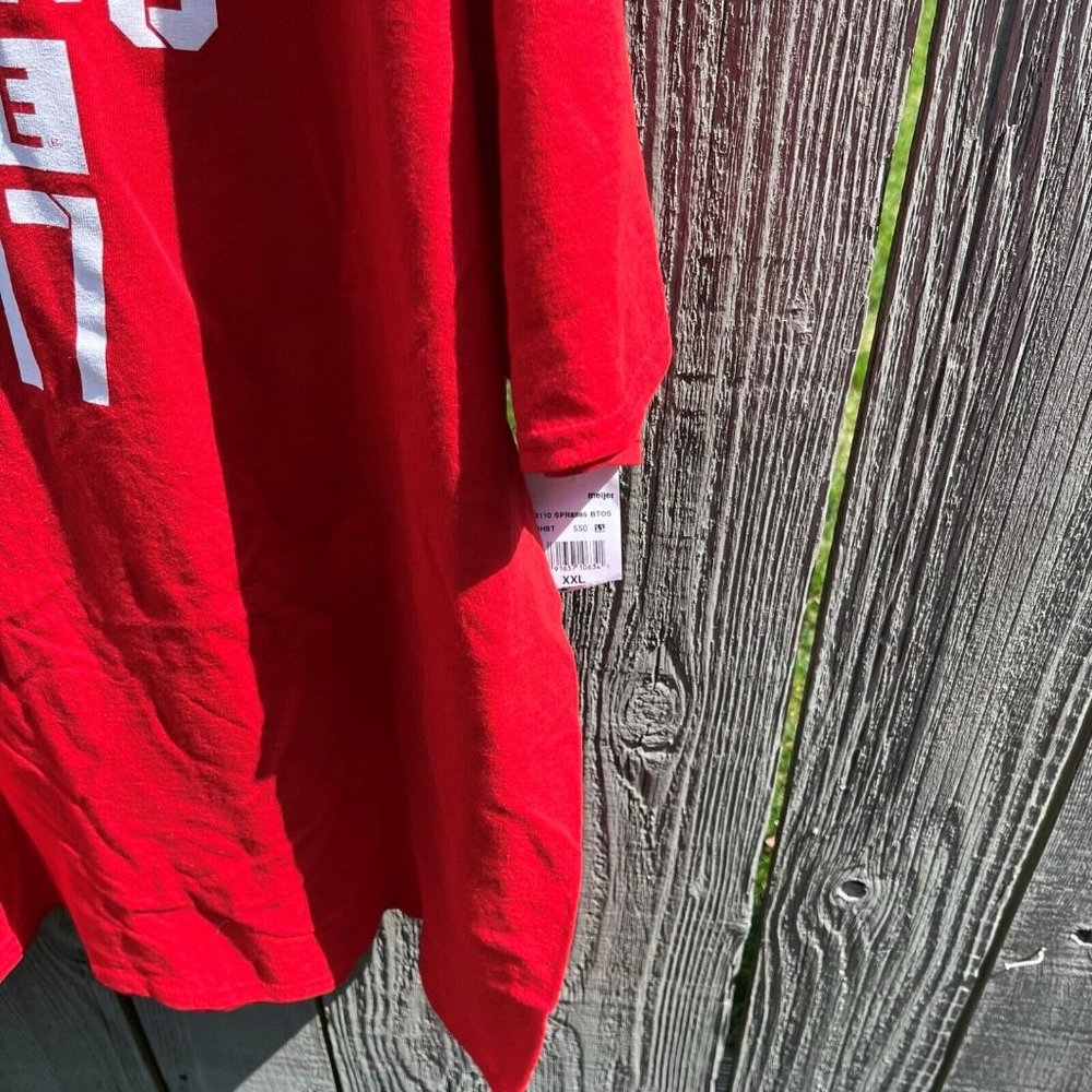 Ohio State Buckeyes 2017 Big Ten Football Champions Red T-Shirt Men's Adult 2XL - Picture 3 of 4